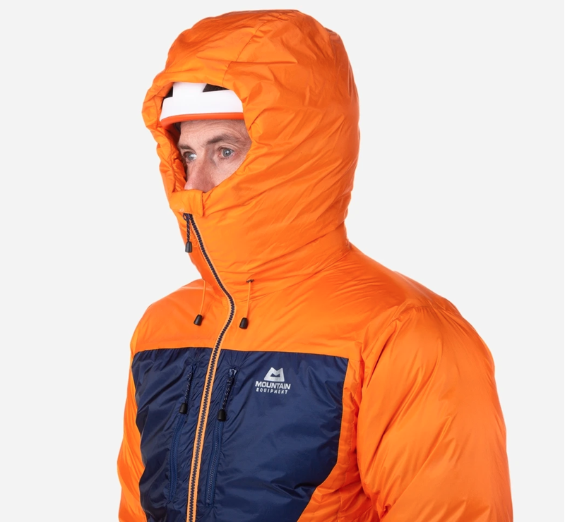 Mountain Equipment Mens Kryos Jacket Mango/Medieval Blue-1